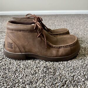 Frye Women's Brown Utility Moccasin Work Boot Sz 7 NWOT MSRP $158
